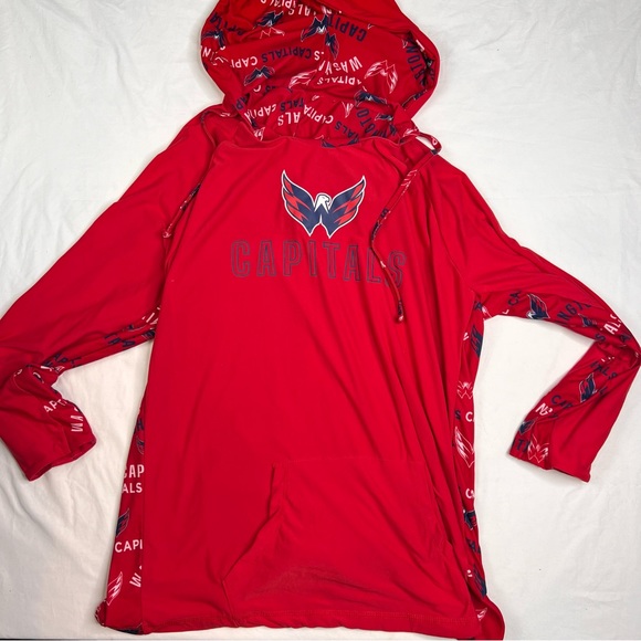 Washington Capitals Concept Sports Red Lounge Sweatshirt Hoodie Sz XXXL L020124 - Picture 1 of 5